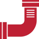 depicting a flanged pipe elbow fitting